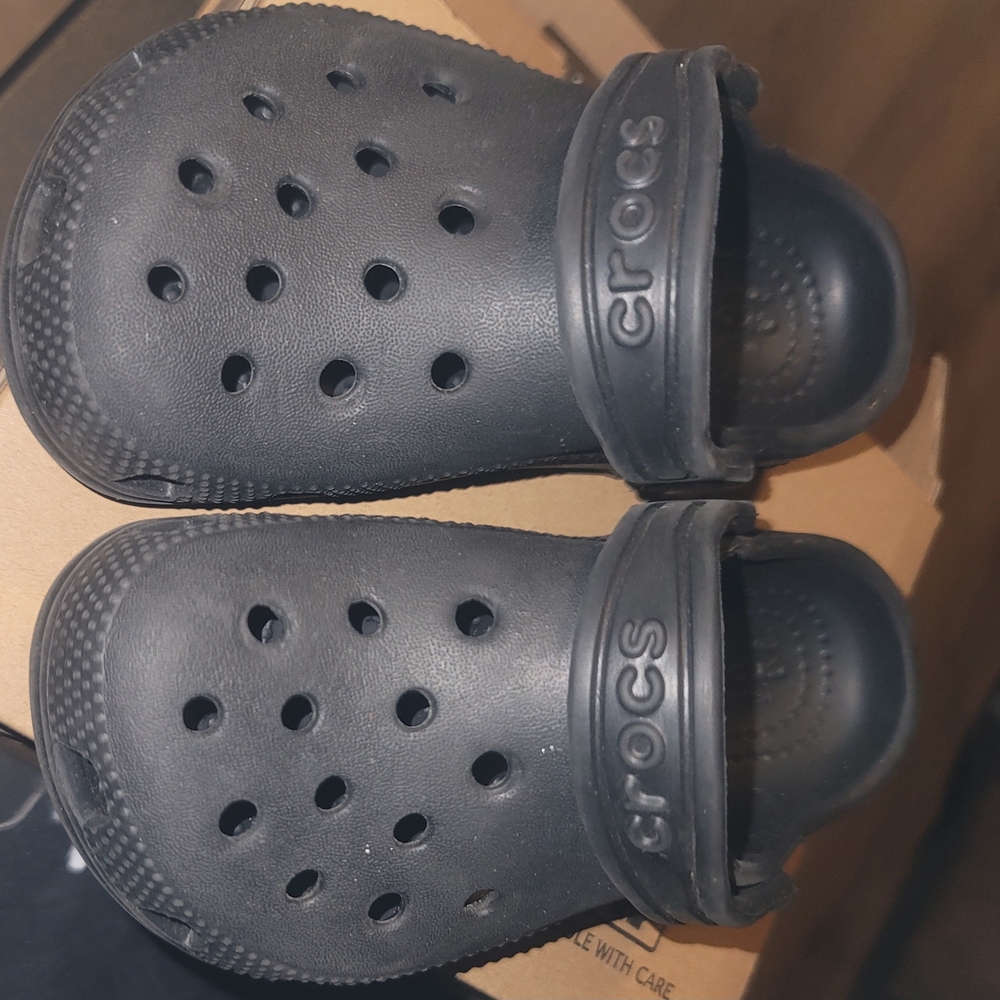 Crocs Kids Black Clogs